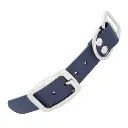 Navy Bleu - 25 mm adaptateur BioThane avec rivets.webp