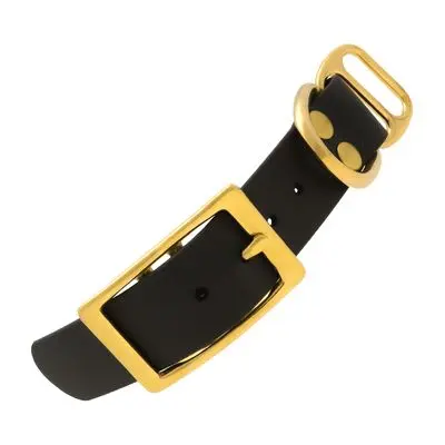 Noir & Messing - 25 mm adaptateur BioThane avec rivets.webp