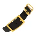 Noir & Messing - 25 mm adaptateur BioThane avec rivets.webp