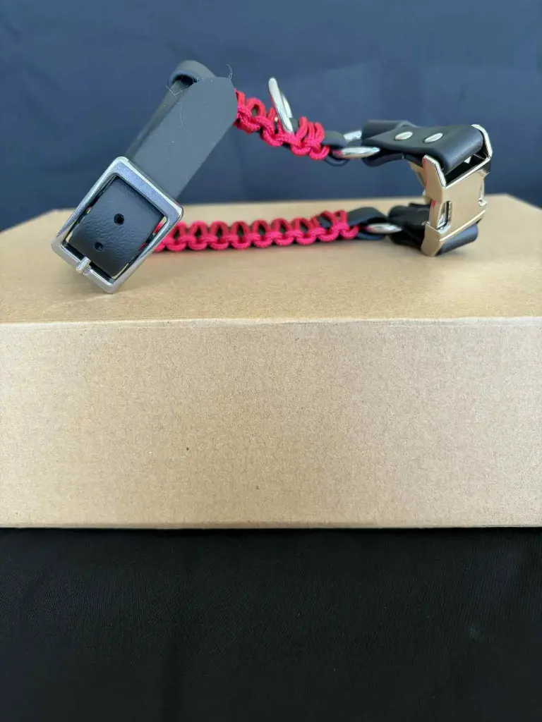 Harnais BioThane personnalisable  (XS / Total longueur bioThane 149cm maximum, Pas d'option paracord, Pas d'option paracord)